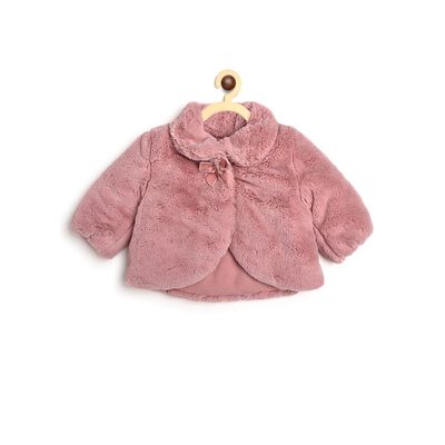 Faux Fur Long Sleeve Jacket